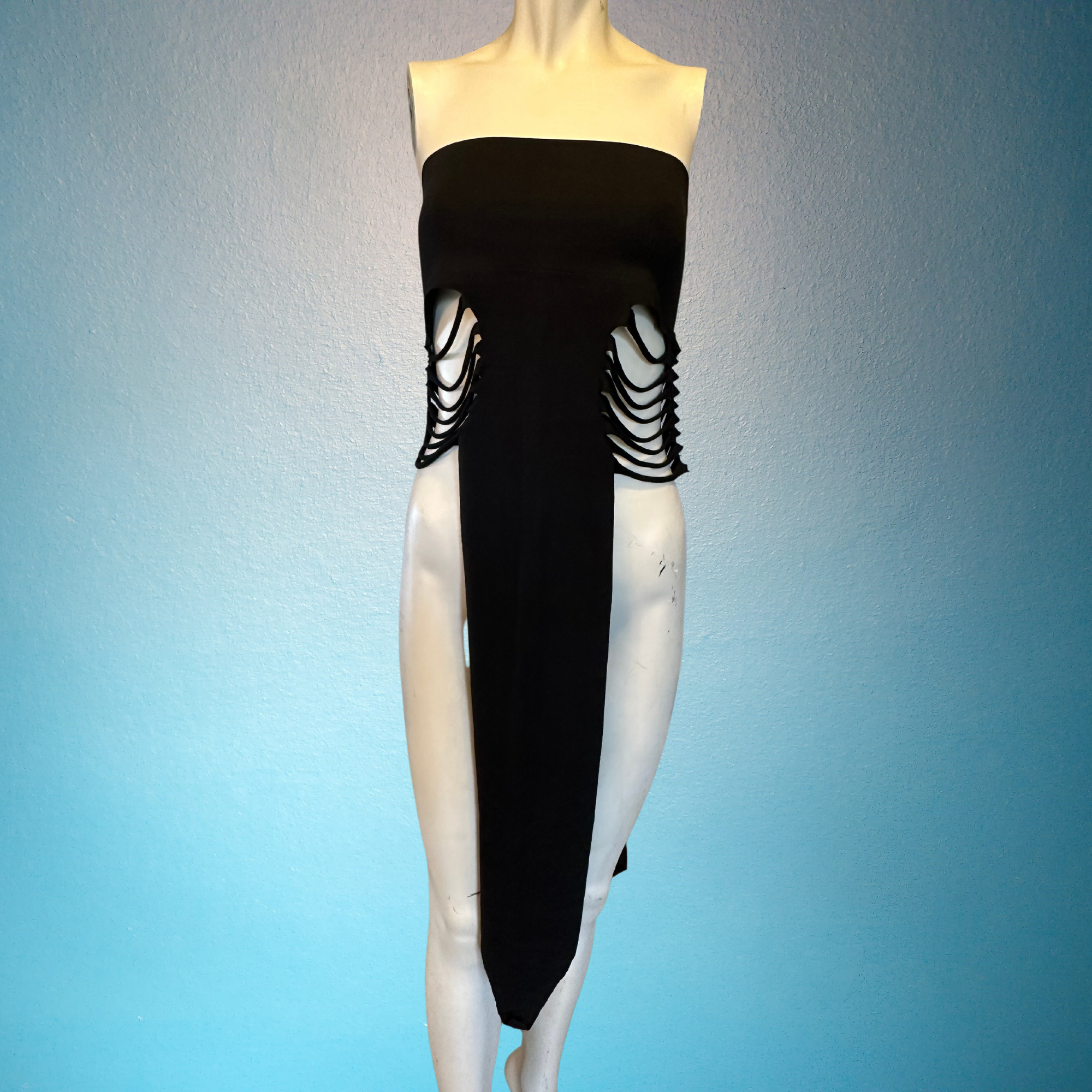 Double Slit Panel Skirt - Long Maxi Skirt