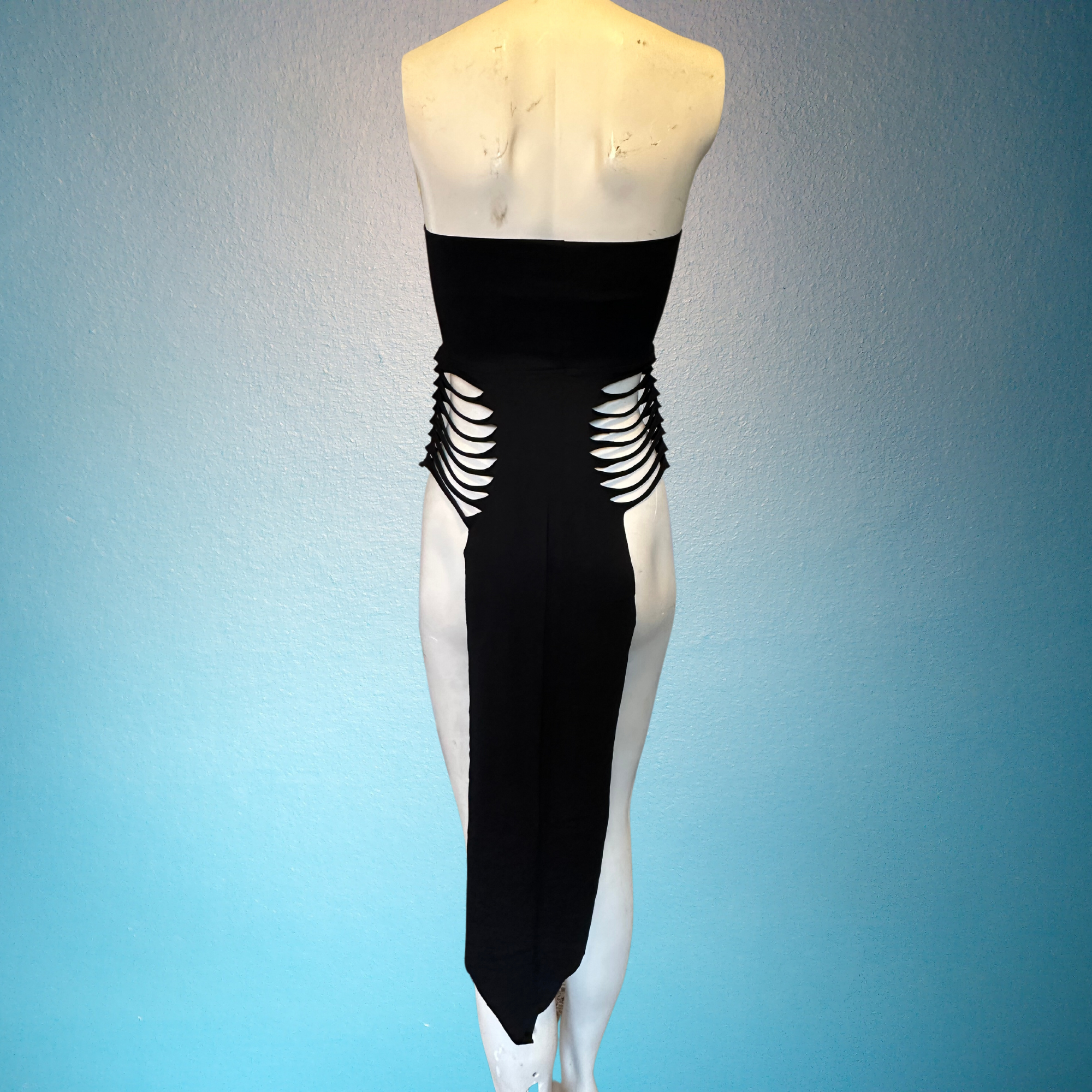 Double Slit Panel Skirt - Long Maxi Skirt