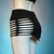 Double Slit Panel Mini Skirt - Short Skirt