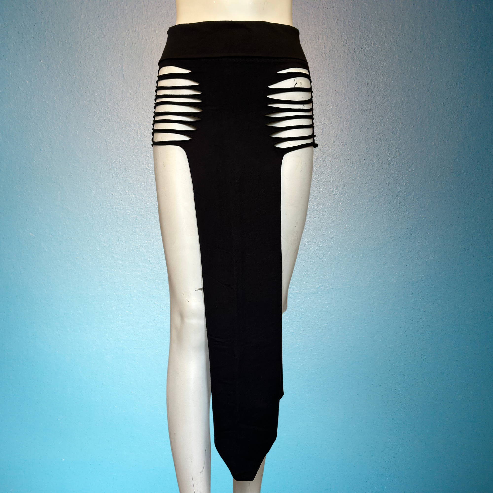 Double Slit Panel Skirt - Long Maxi Skirt