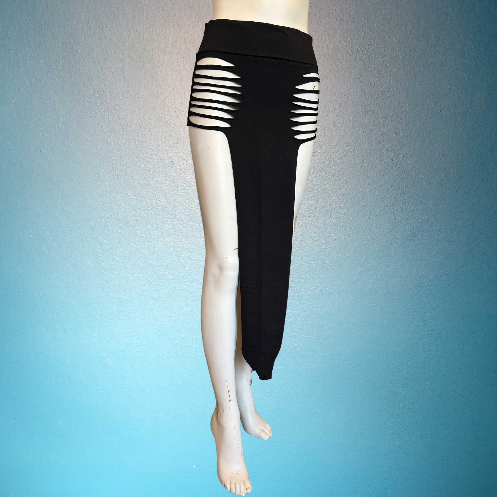 Double Slit Panel Skirt - Long Maxi Skirt