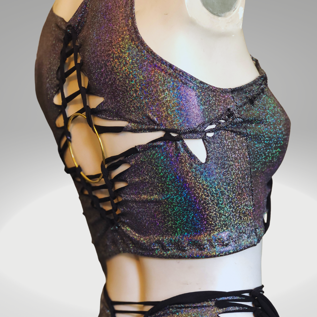 Holographic Crop Top
