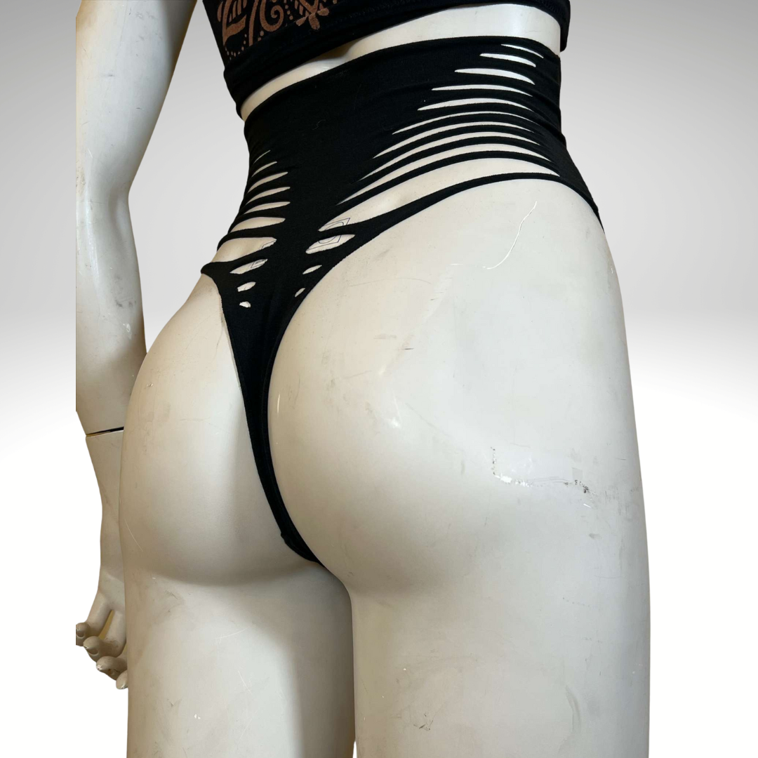 High Waisted Sexy Festival Shorts * Rave Thong
