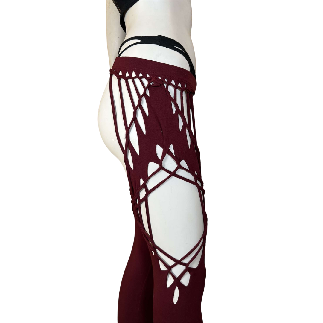 Sexy Slit Weave Garter Leggings * Thigh Highs