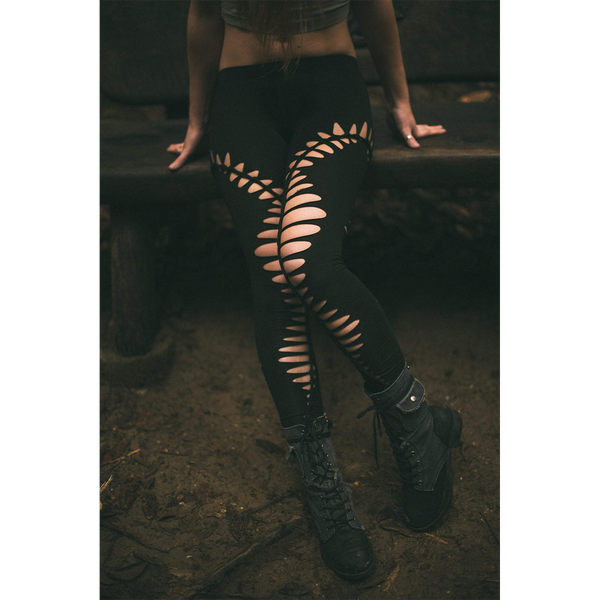 Aura Braided Leggings - Slit Weave