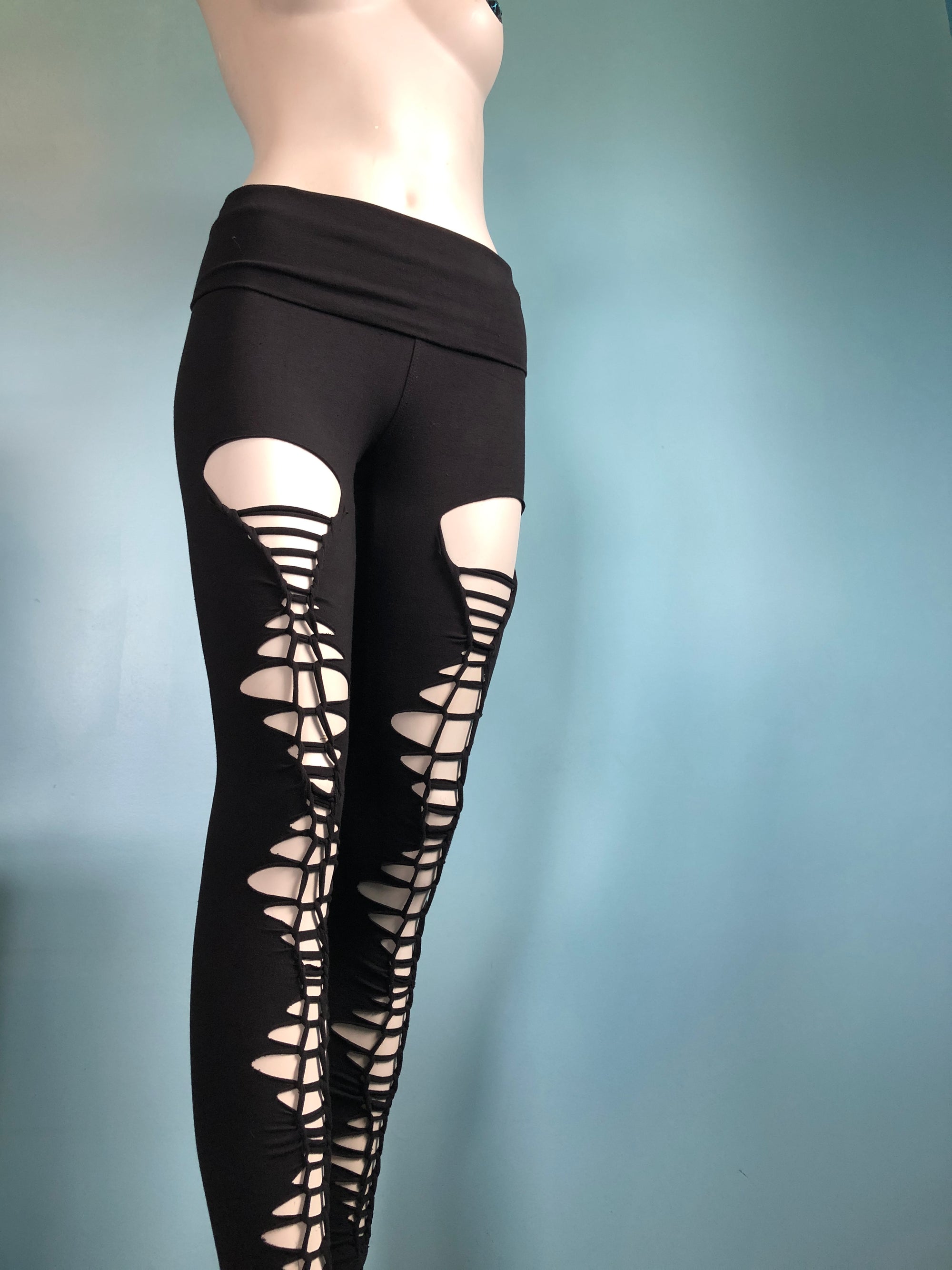 Front Braided Festival Leggings