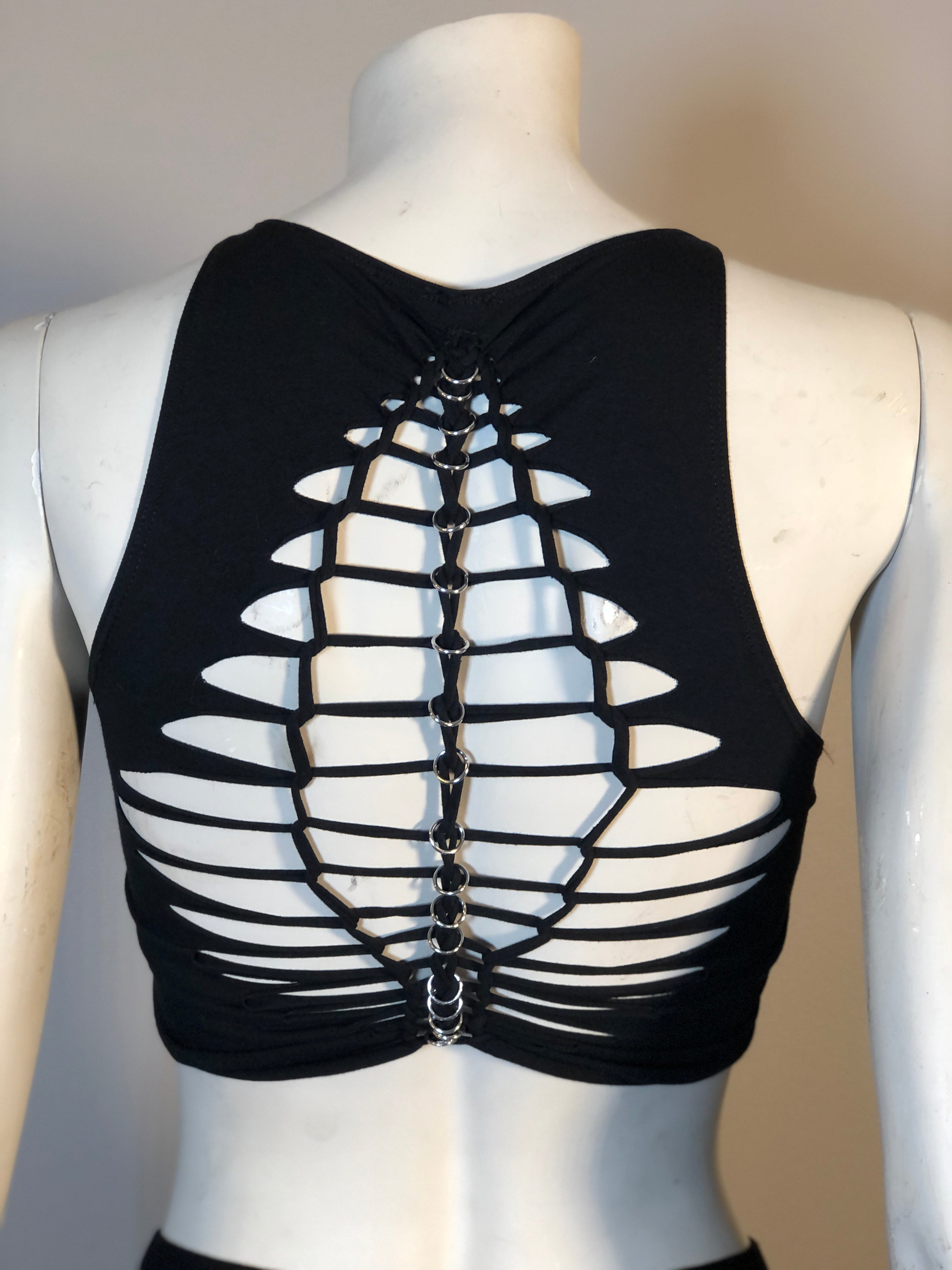Pierced and Braided Burner Crop Top