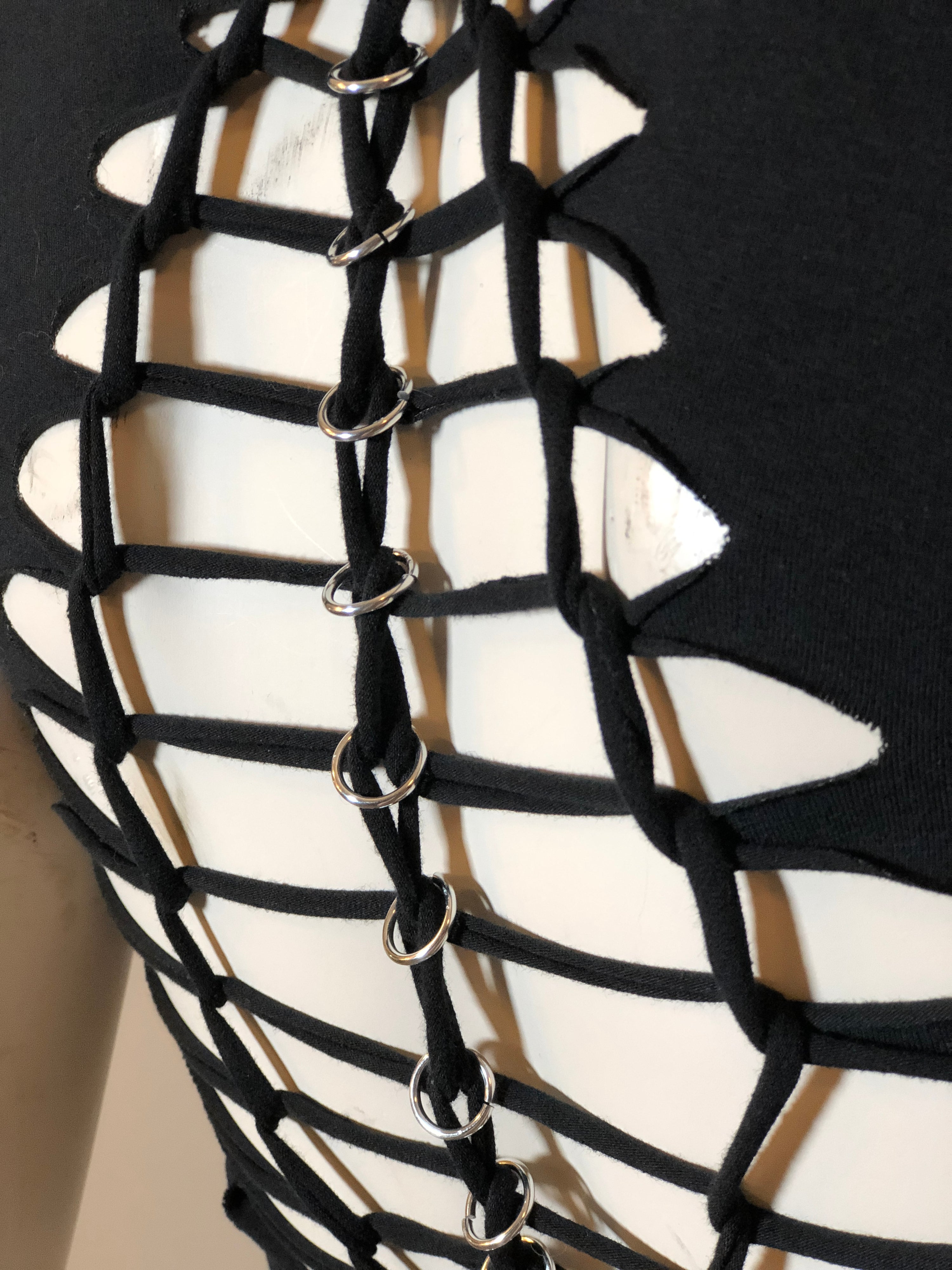 Pierced and Braided Burner Crop Top