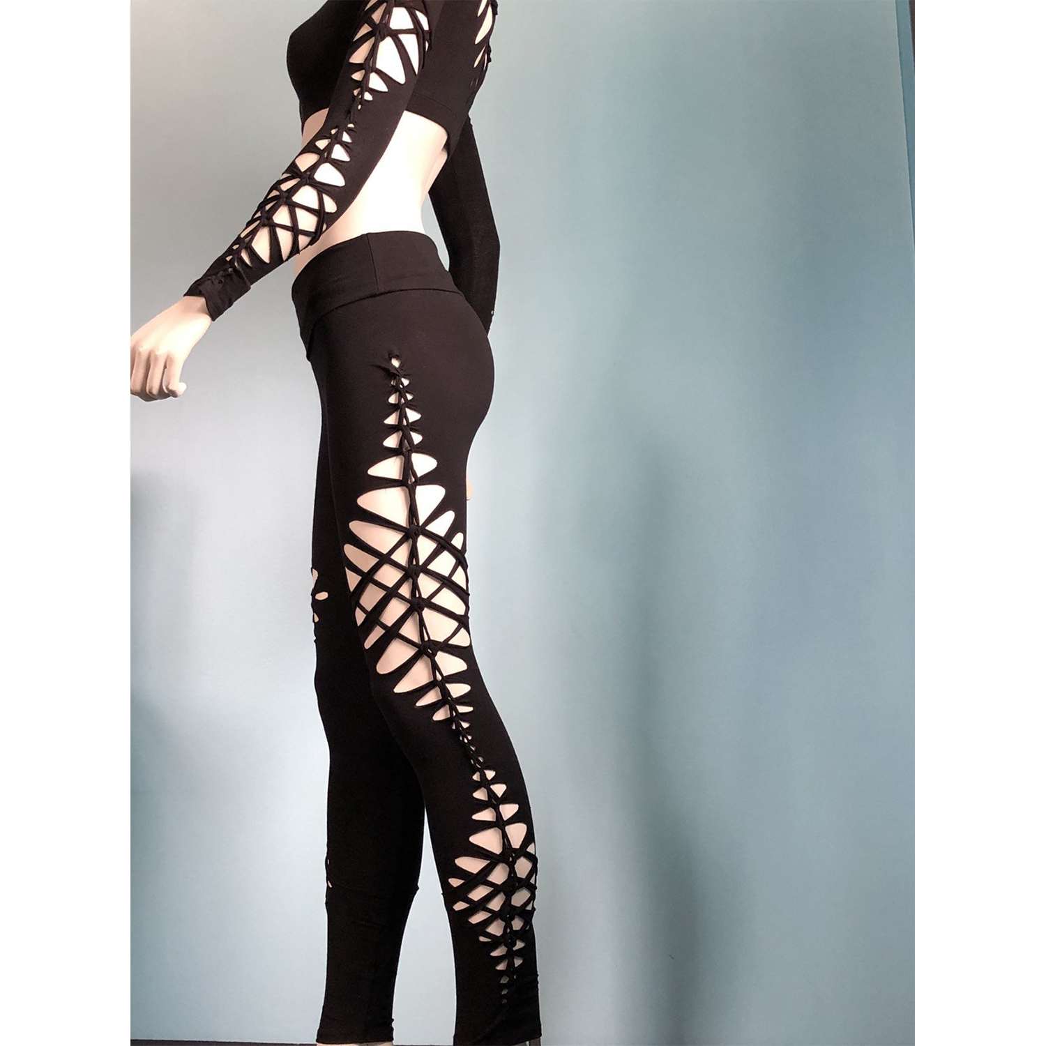 Matrix Slit Weave Leggings