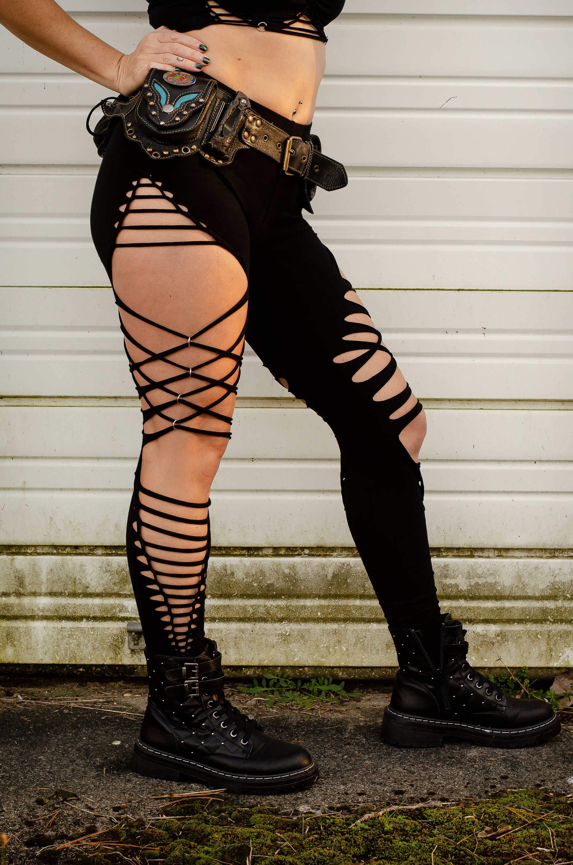 Slit Weave Luna Leggings