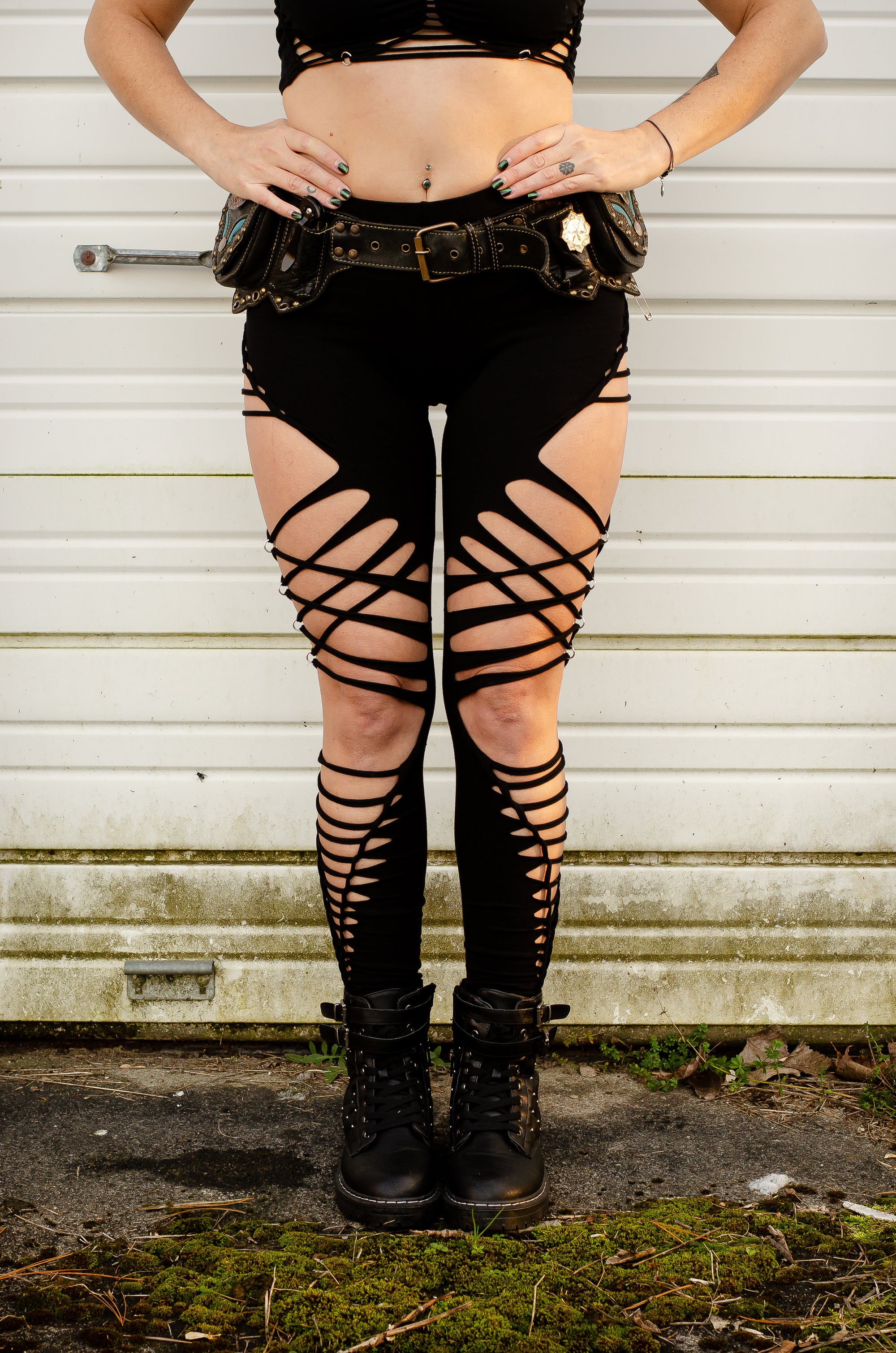 Slit Weave Luna Leggings