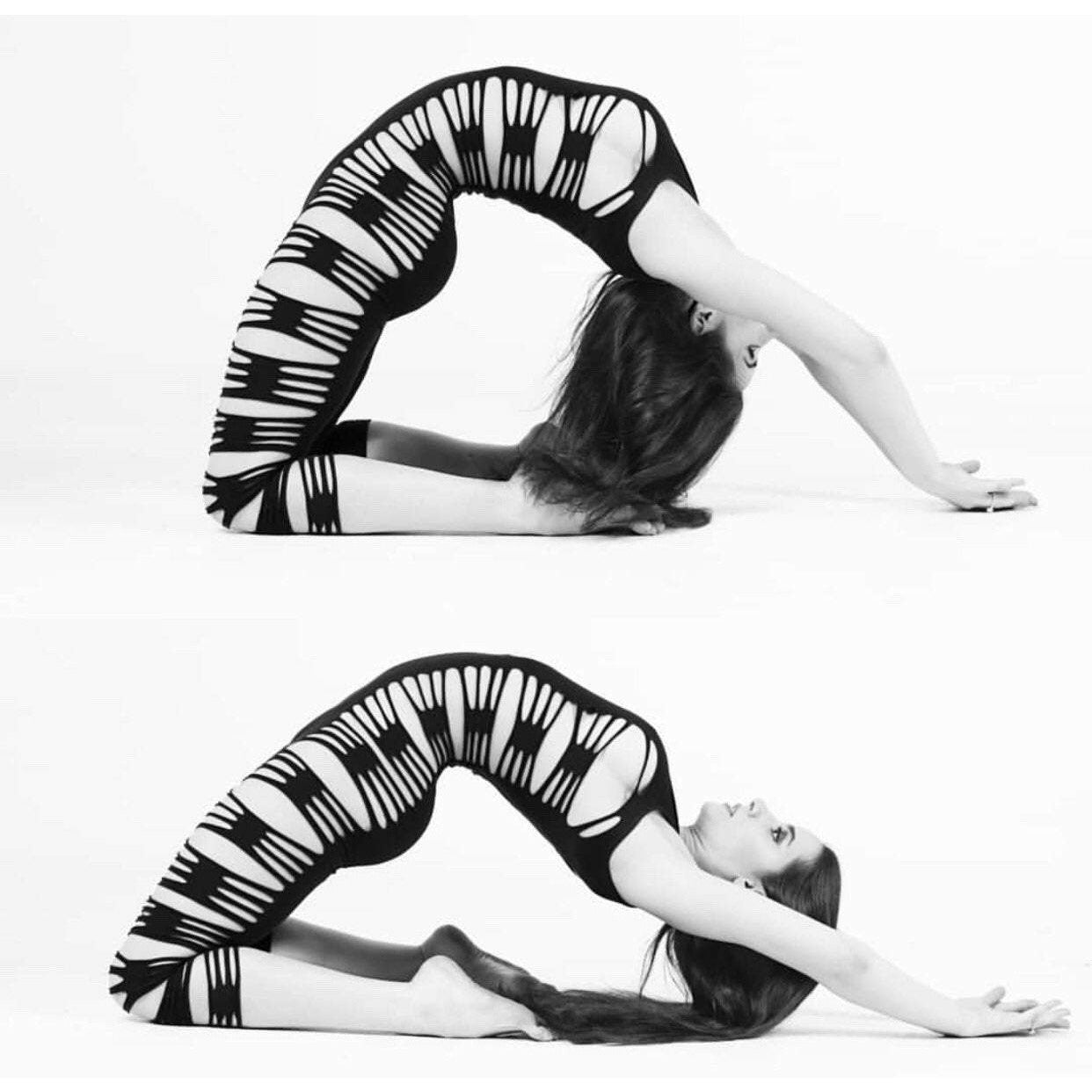 Side Slit Yoga Bodysuit