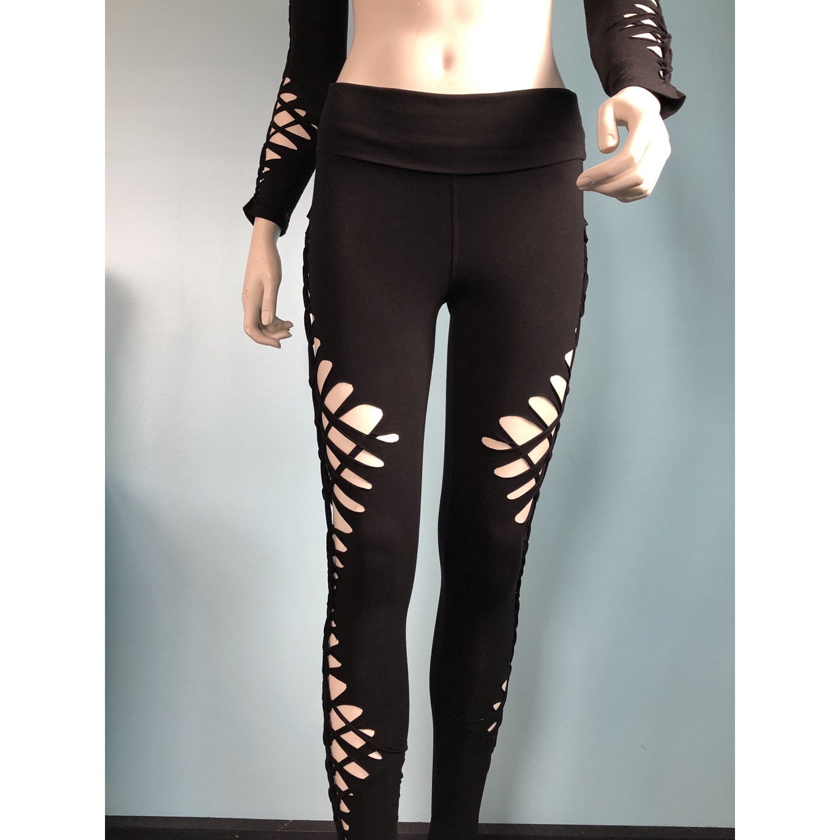 Matrix Slit Weave Leggings