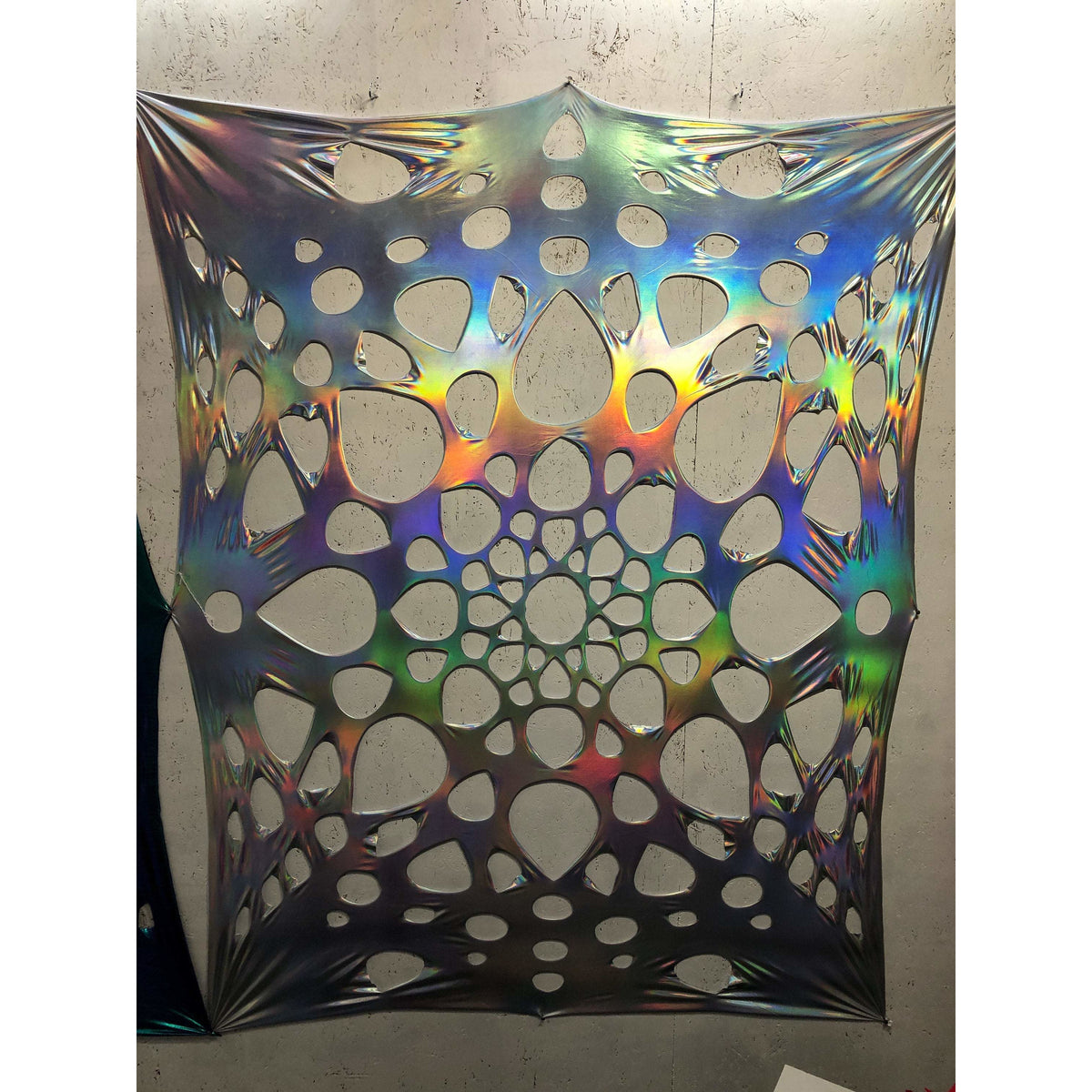 Holographic Silver Tapestry - Festival Decoration
