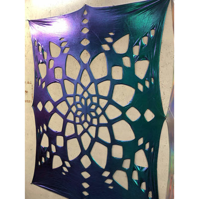 Cool Color Shift Metallic Mandala Tapestry Decoration