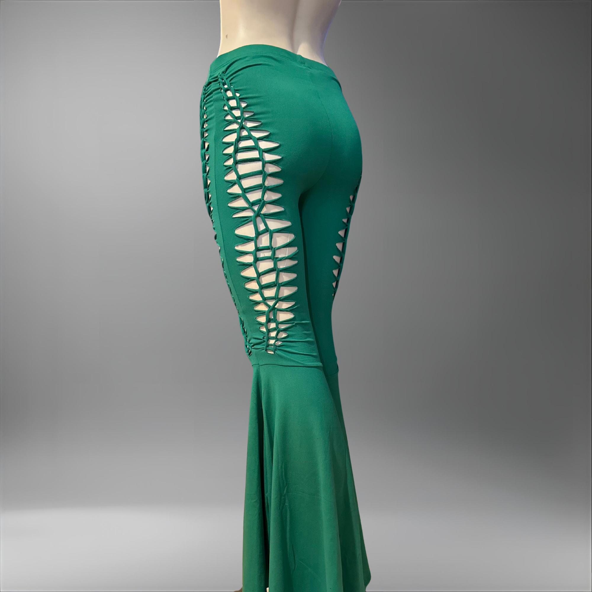 NEW Flow Dream Slit Weave Flared Leggings | Handmade Rave Pants | Plus Size Pants