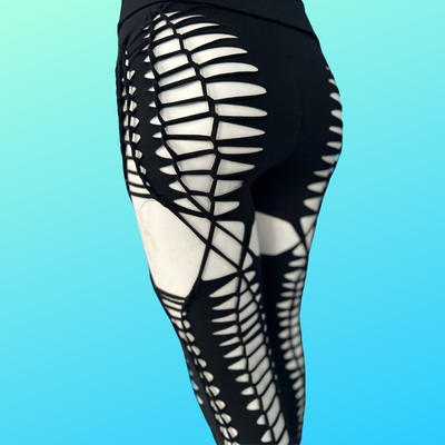 NEW Interlace Duality Leggings * Slit Weave Thigh Highs with Shorts