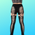 NEW Interlace Duality Leggings * Slit Weave Thigh Highs with Shorts