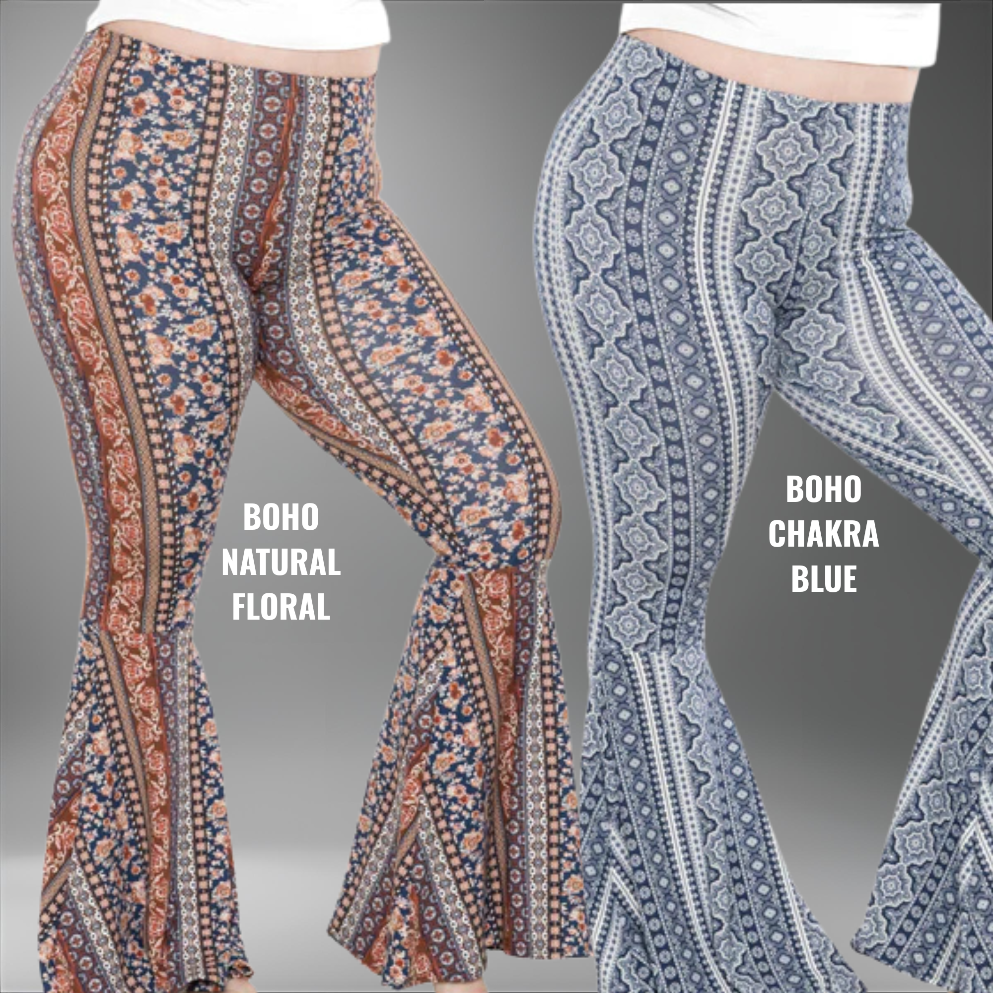 NEW Feathered Wing Slit Weave Flared Leggings | Handmade Festival Pants