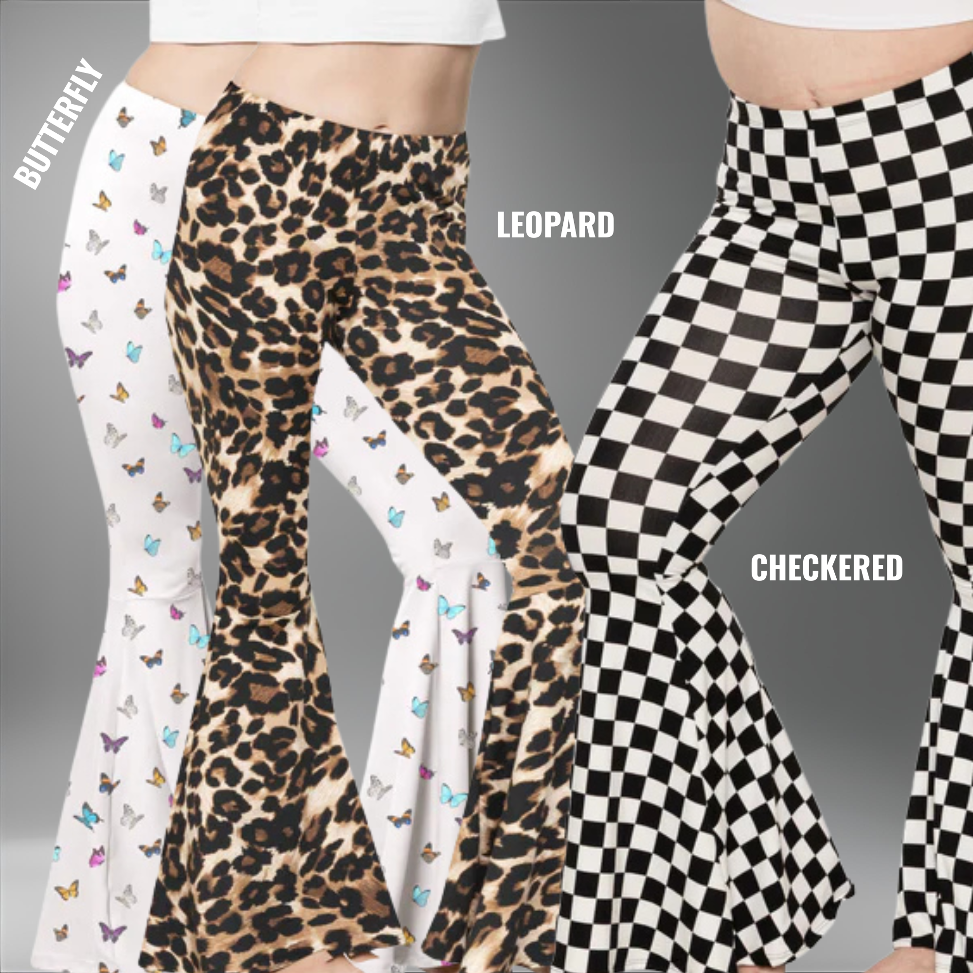 NEW Feathered Wing Slit Weave Flared Leggings | Handmade Festival Pants