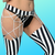 NEW Circus Stripe String Theory Garter Leggings