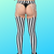 NEW Circus Stripe String Theory Garter Leggings