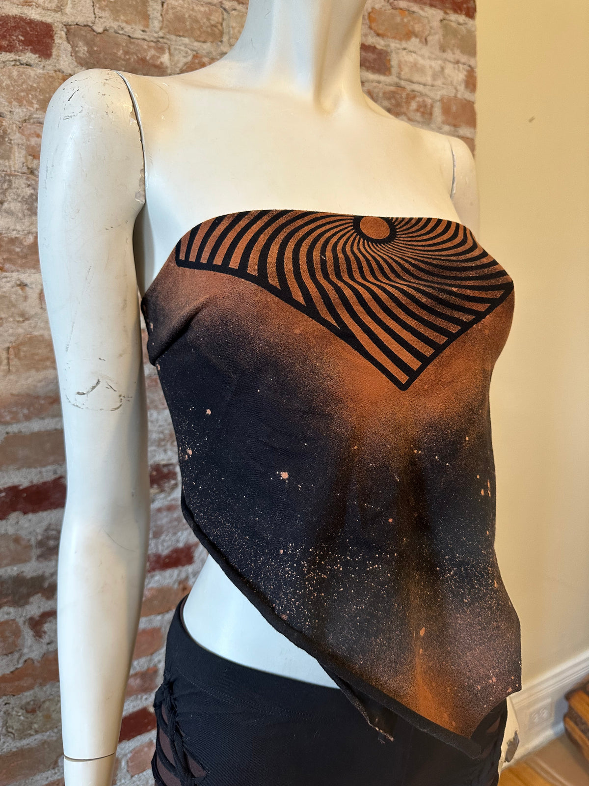 Swirl Illusion Bleach Dyed Shifter Bandana