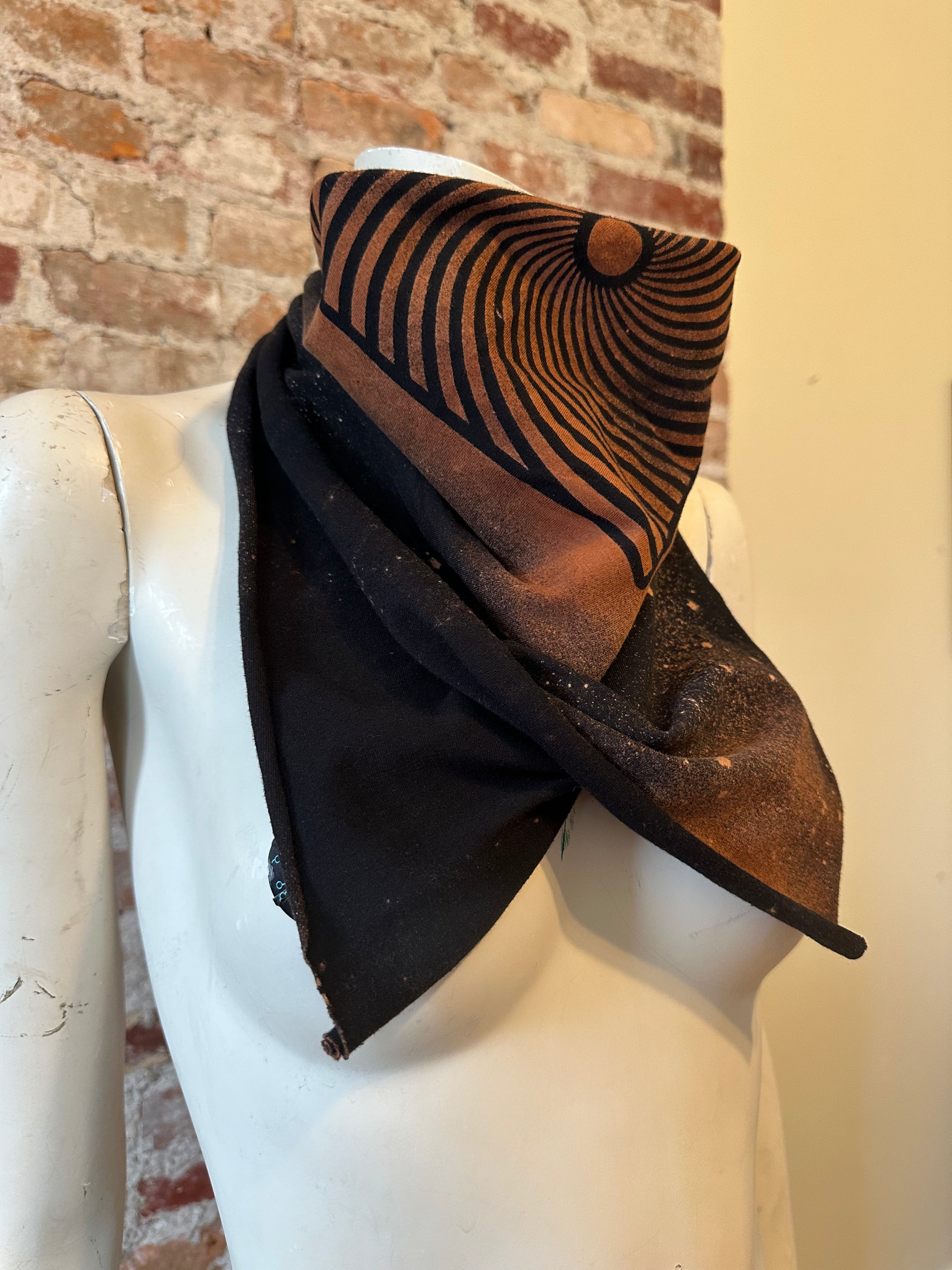 Swirl Illusion Bleach Dyed Shifter Bandana