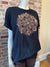 Mystic Skull Mandala Bleach Dyed Unisex Tee