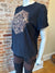 Mystic Skull Mandala Bleach Dyed Unisex Tee