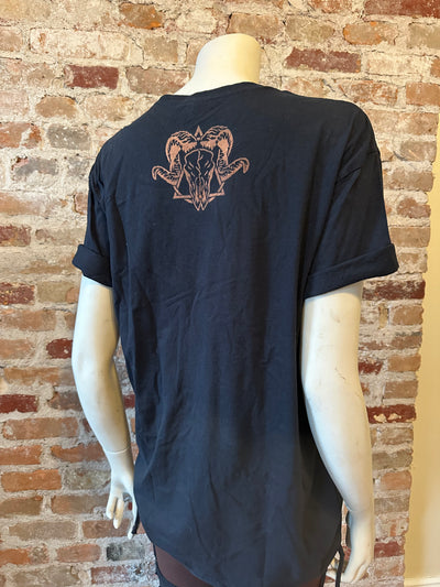 Mystic Skull Mandala Bleach Dyed Unisex Tee