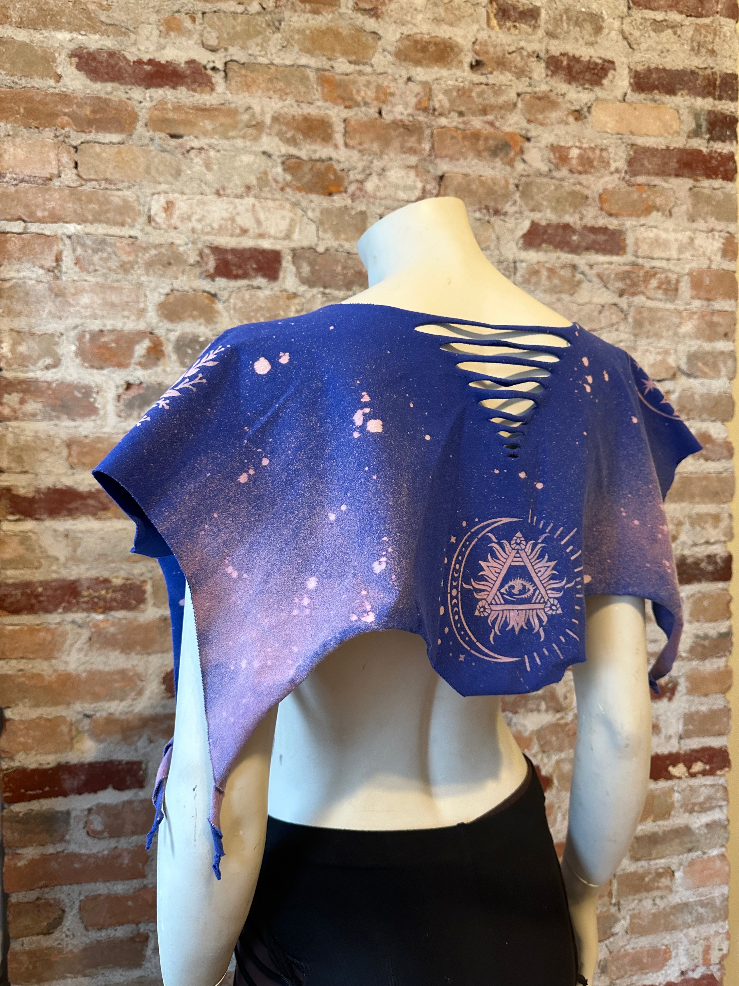 Mystic Bleach Dyed Shifter Shawl