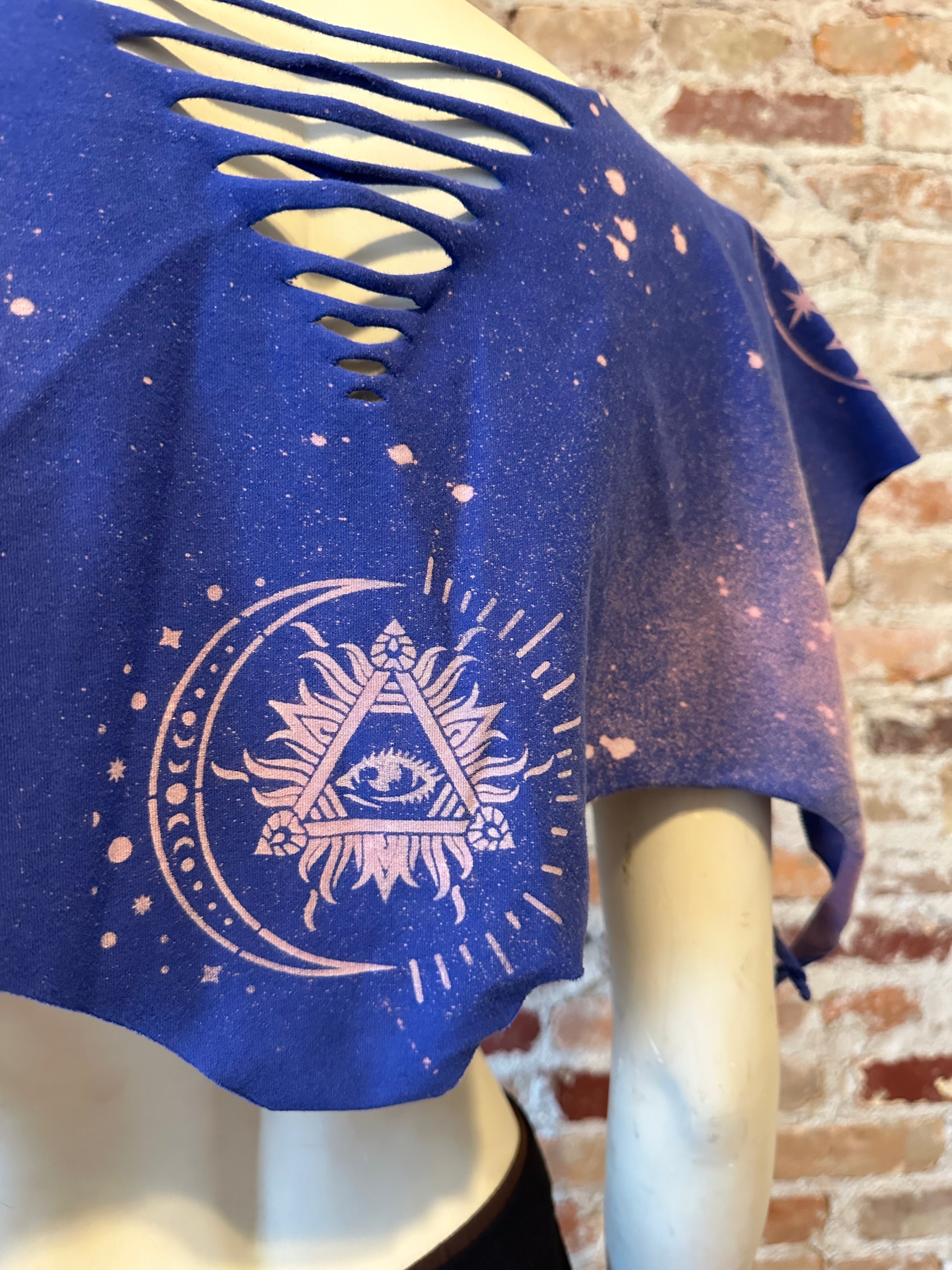 Mystic Bleach Dyed Shifter Shawl
