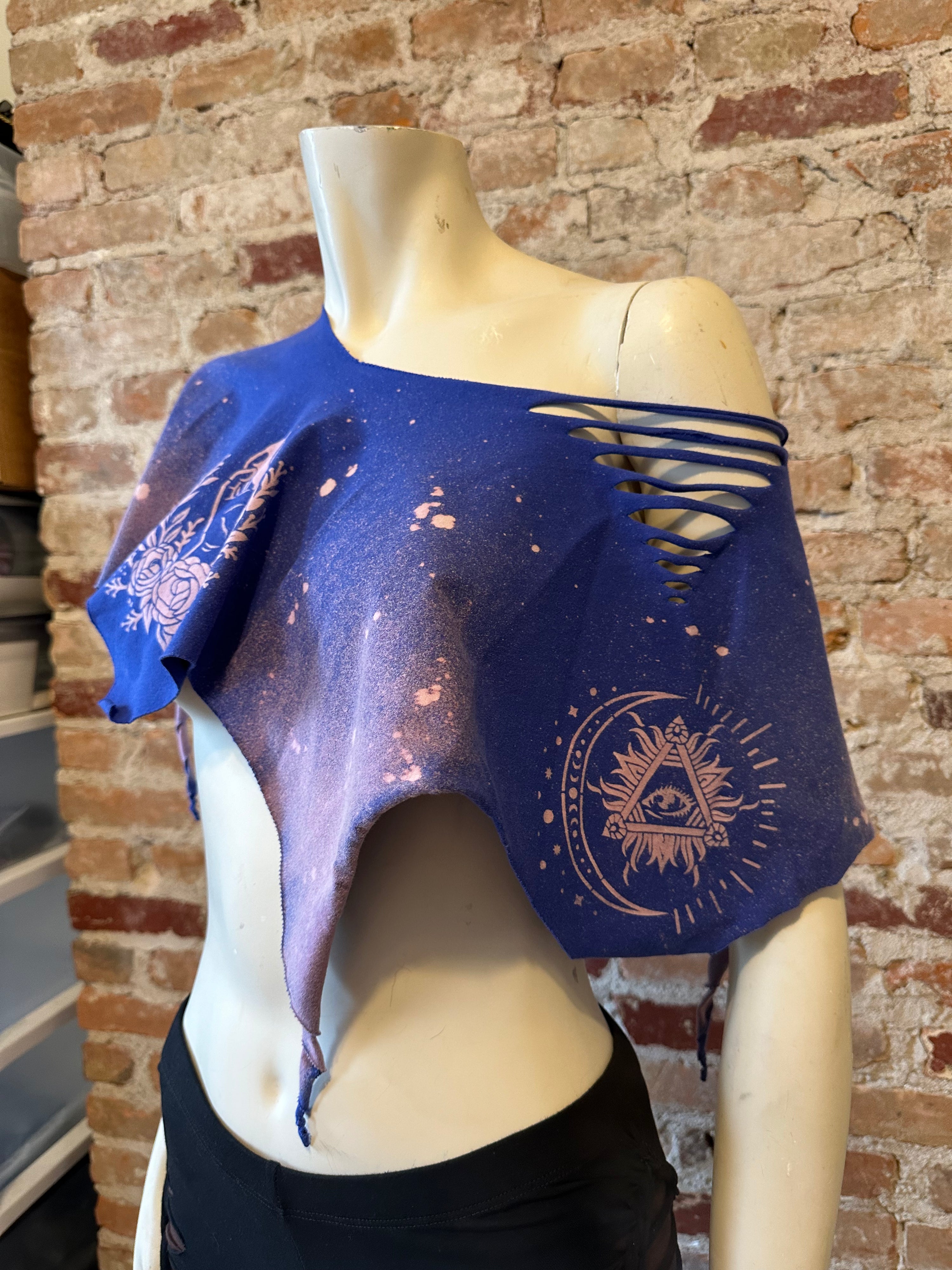 Mystic Bleach Dyed Shifter Shawl