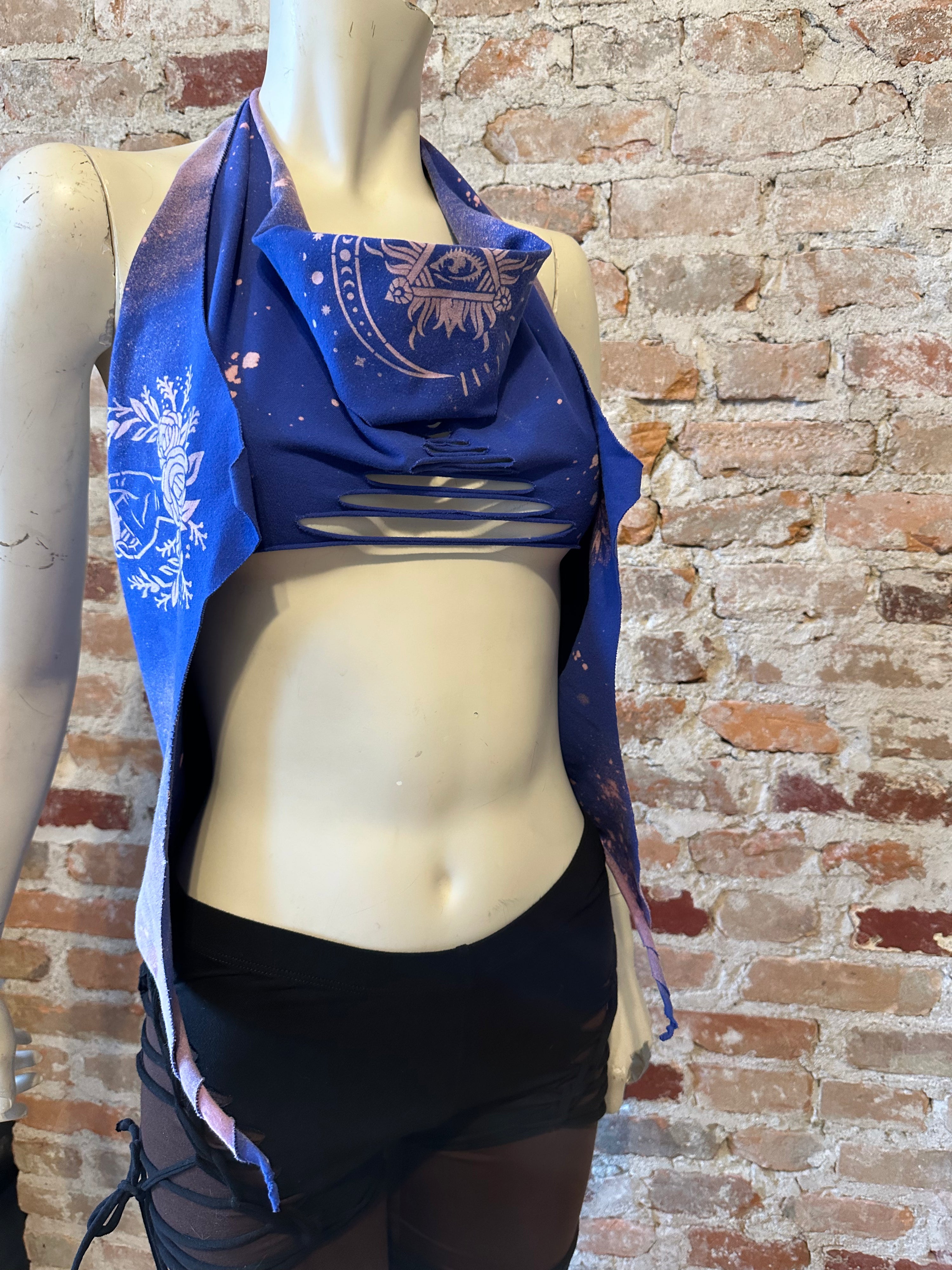 Mystic Bleach Dyed Shifter Shawl