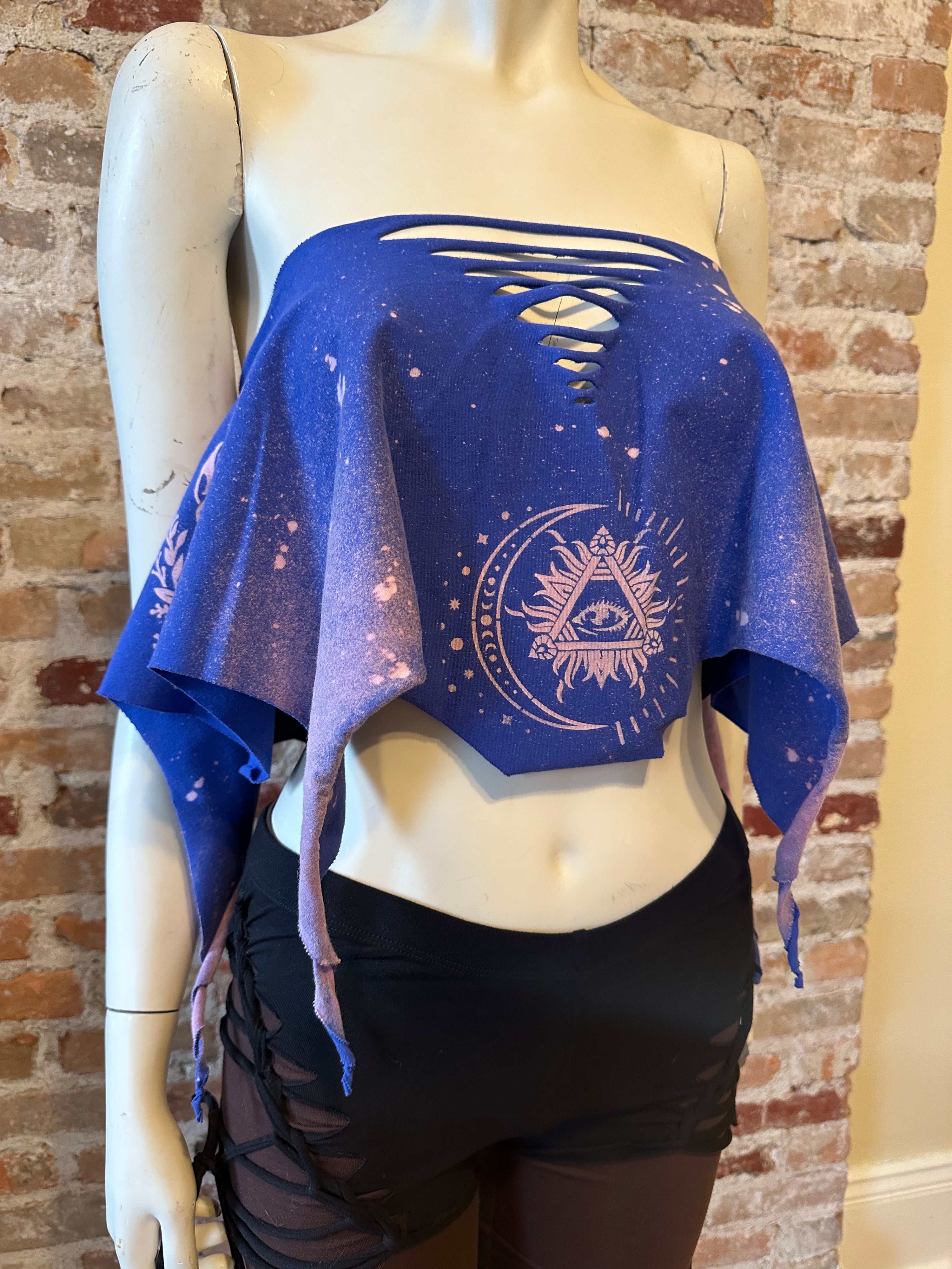 Mystic Bleach Dyed Shifter Shawl
