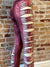 Blood Moon Bleach Dyed Slit Leggings