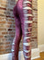 Blood Moon Bleach Dyed Slit Leggings
