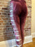 Blood Moon Bleach Dyed Slit Leggings