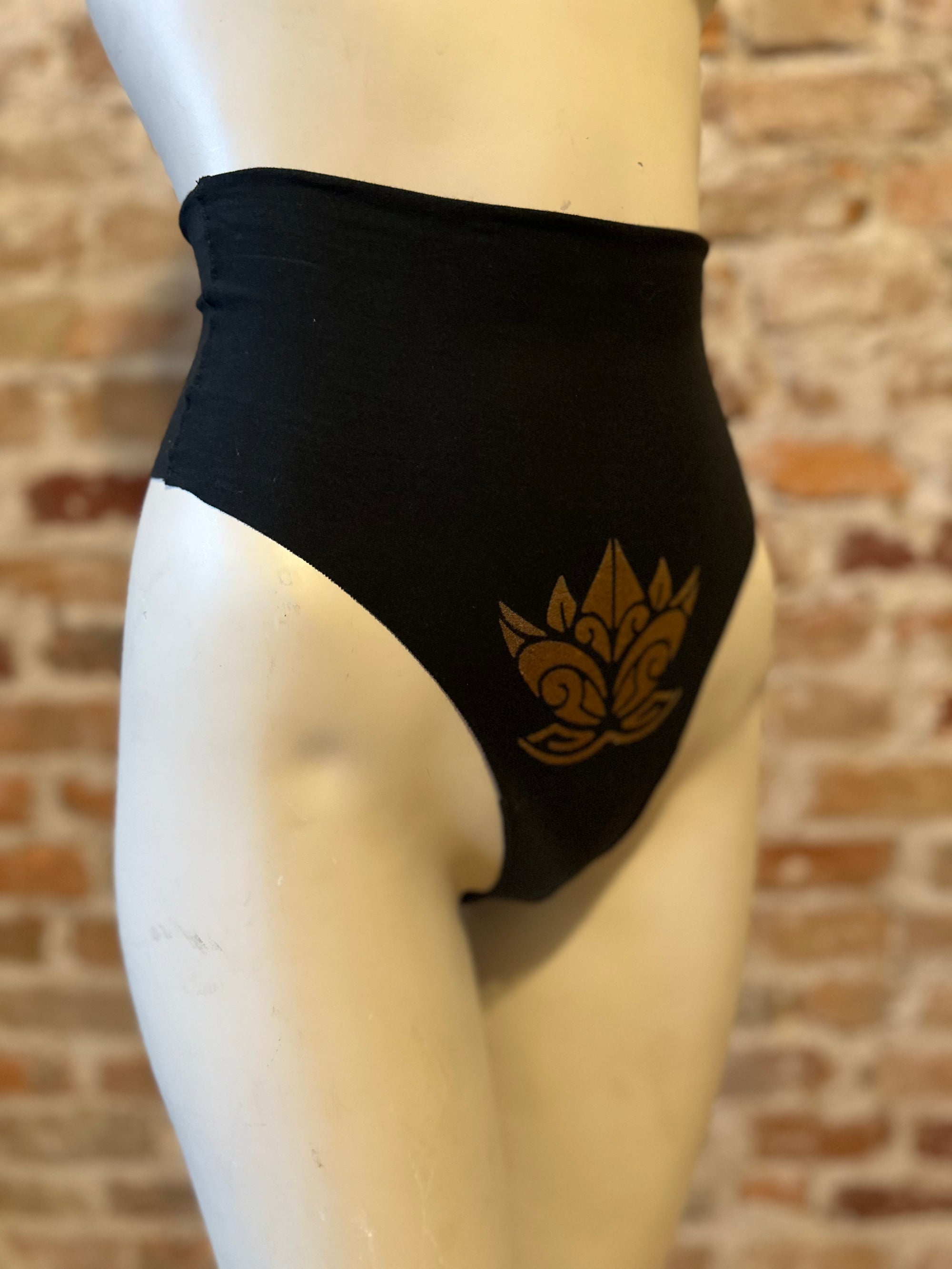 Lotus Flame Bleach Dyed Cotton Thong