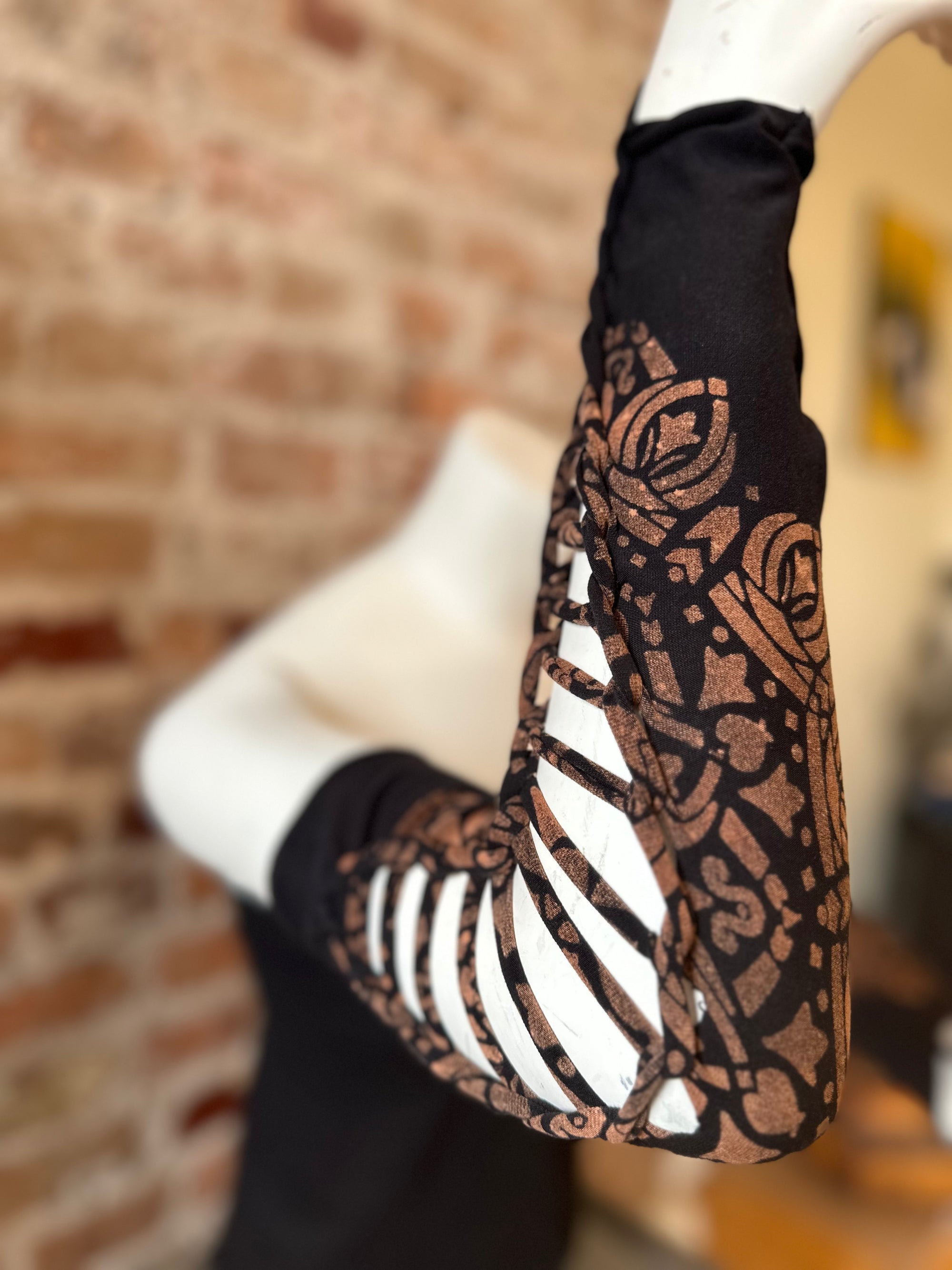 Sacred Grid Bleached Gauntlets