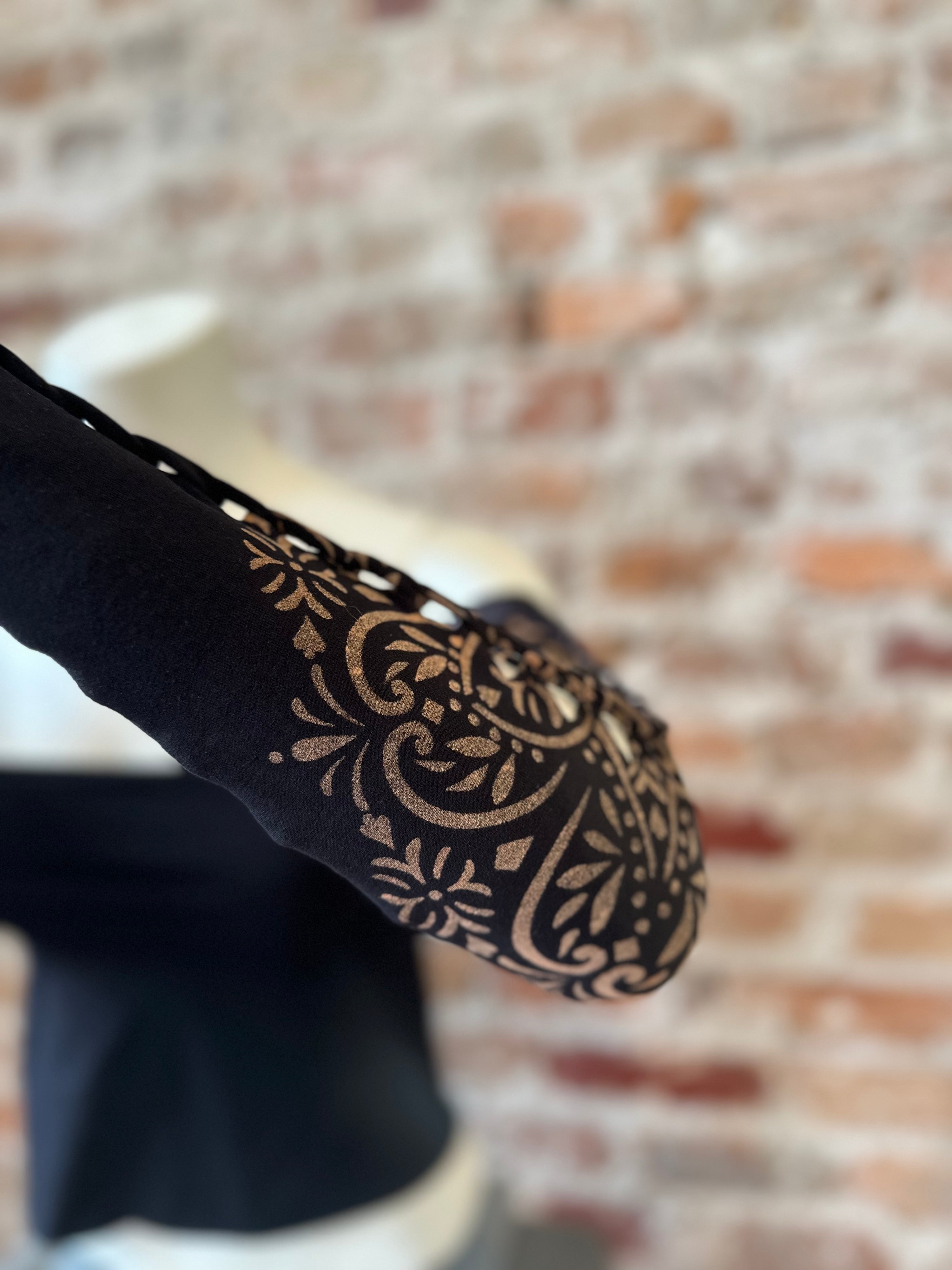 Mandala Bloom Bleached Gauntlets