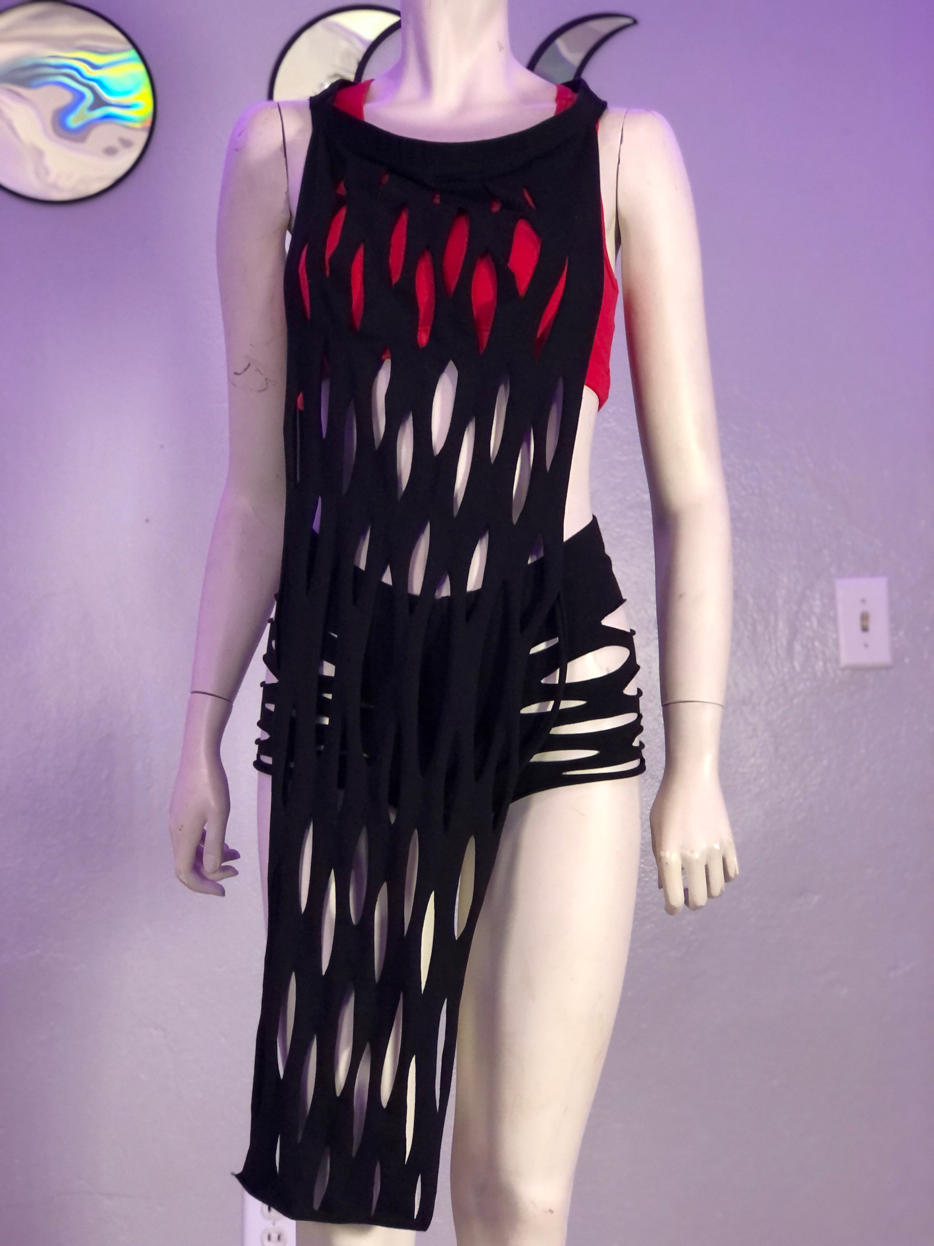 Multi-Way Slit Skirt and Shirt