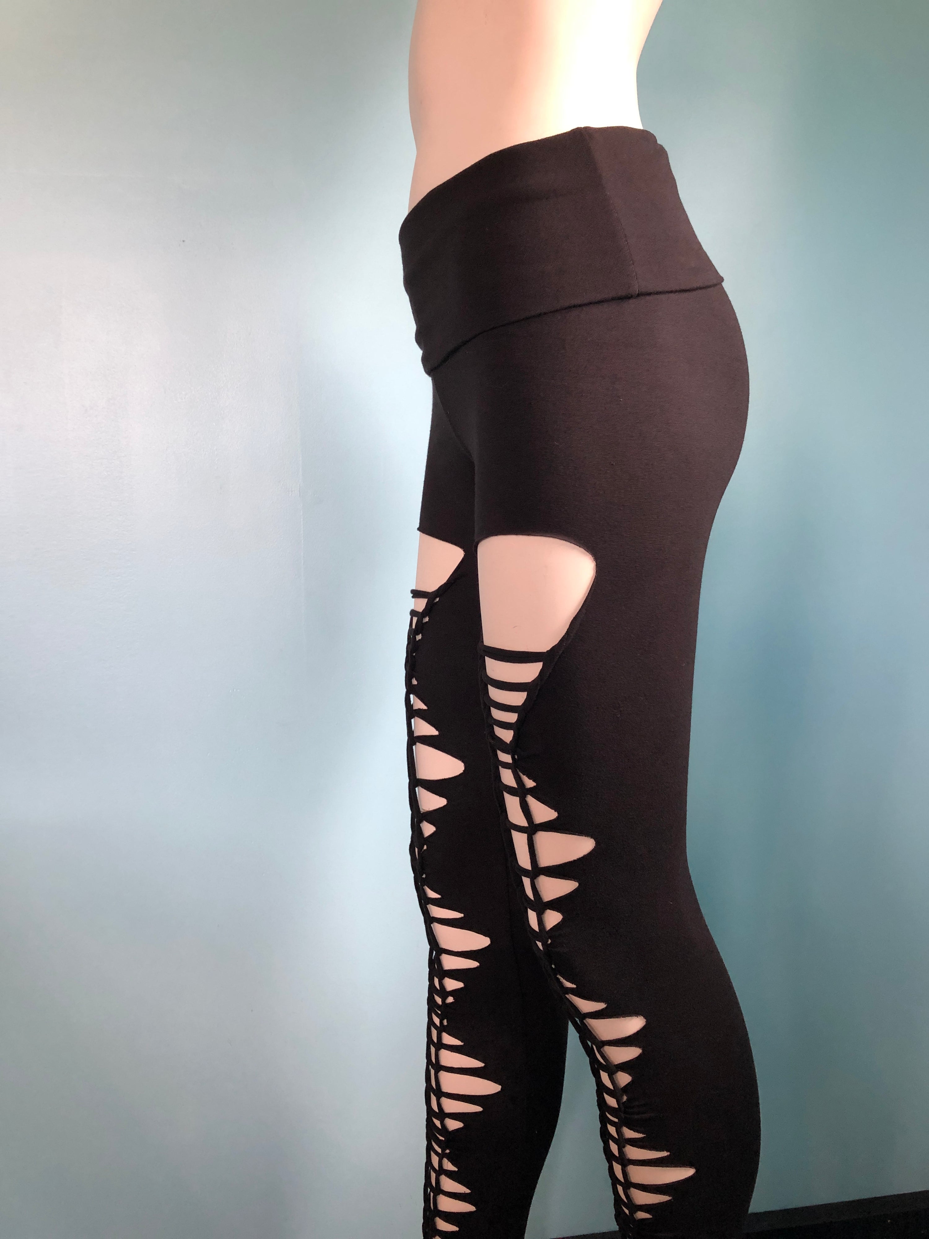 Front Braided Festival Leggings