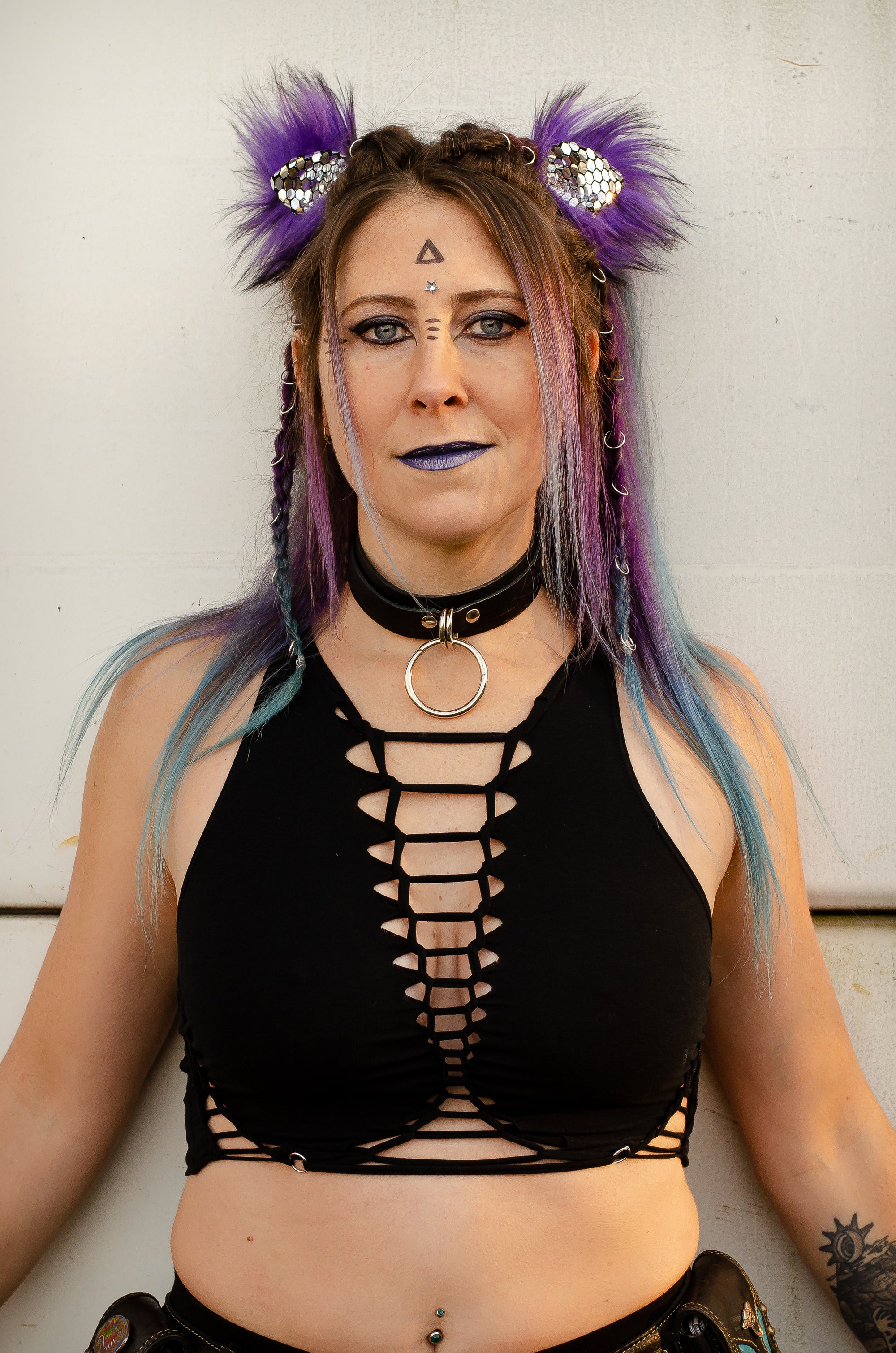 Pierced and Braided Burner Crop Top