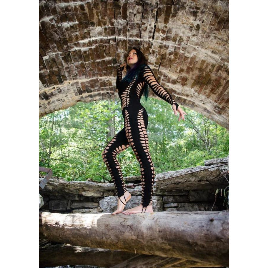 Long Sleeve Braided Burner Catsuit