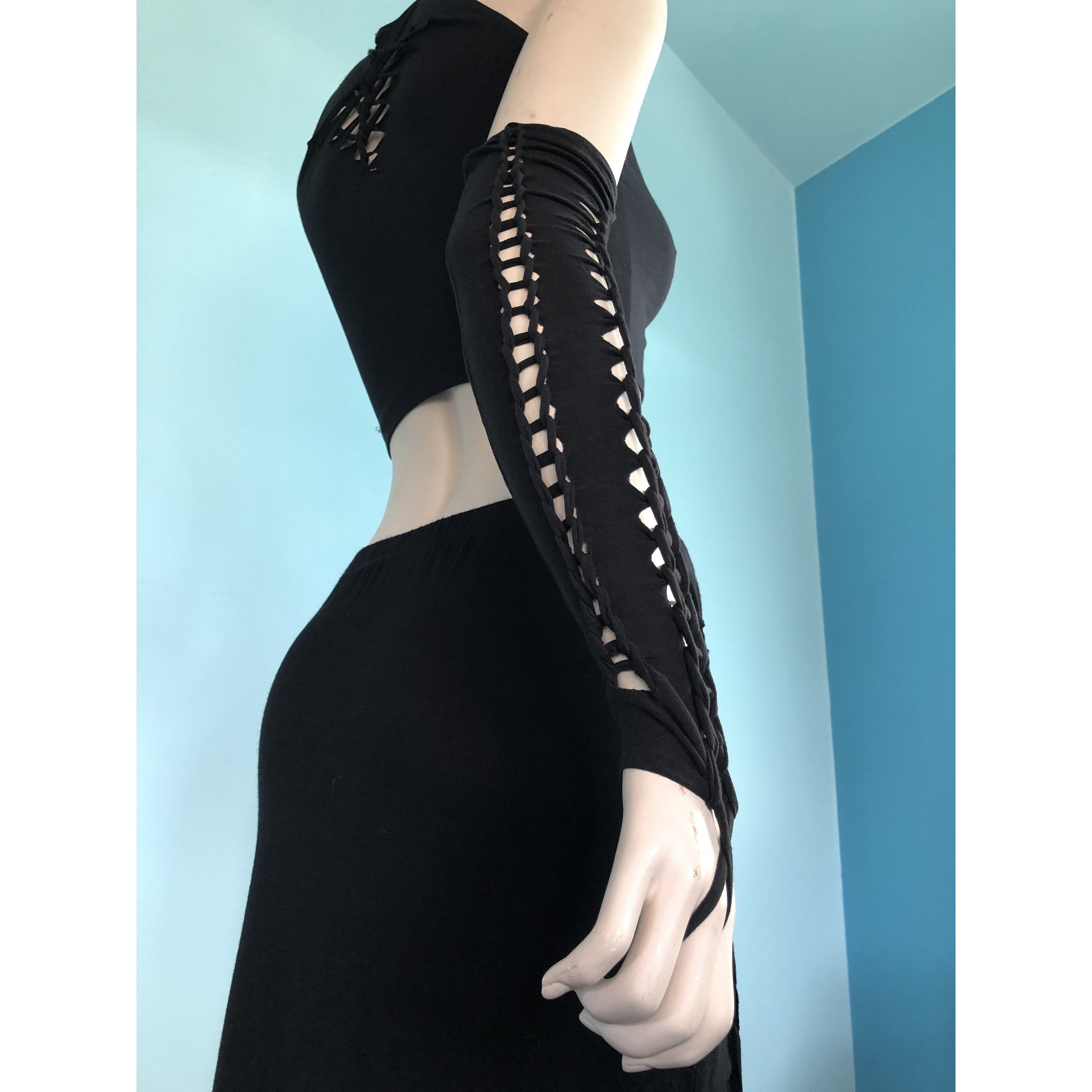 Slit Weave Arm Warmers * Braided Sleeves