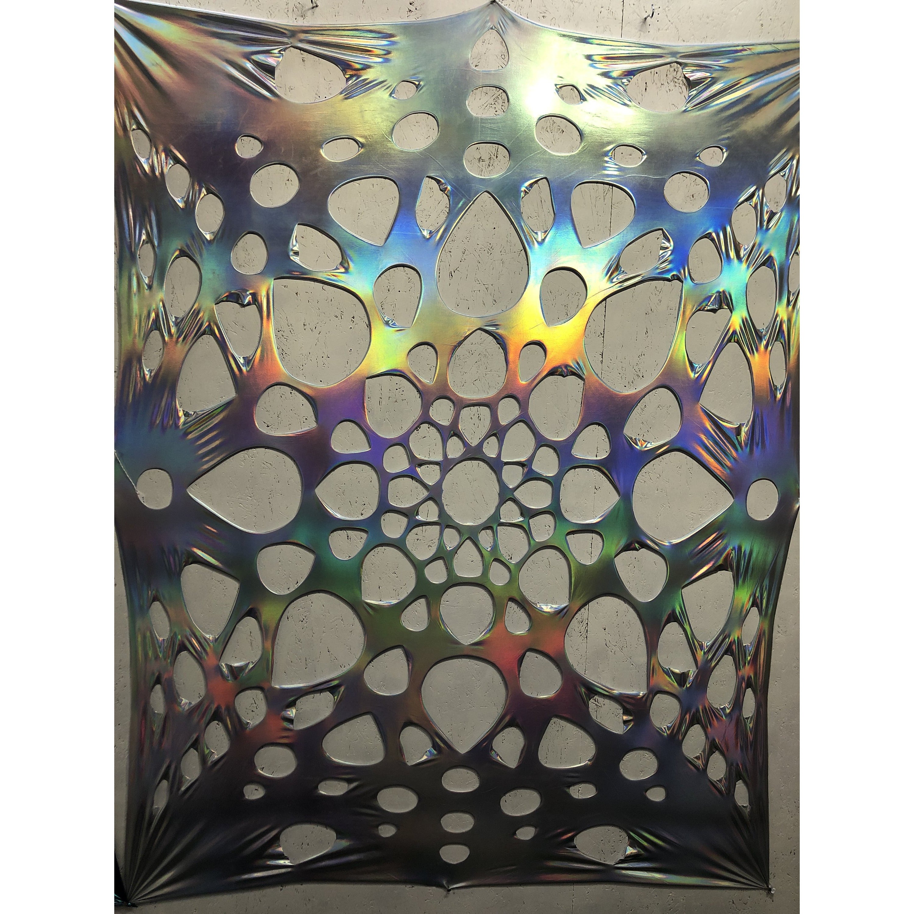 Holographic Silver Tapestry - Festival Decoration