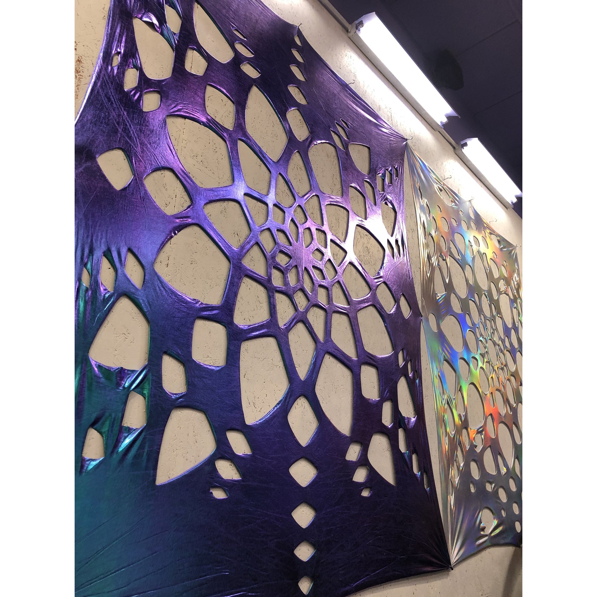 Cool Color Shift Metallic Mandala Tapestry Decoration