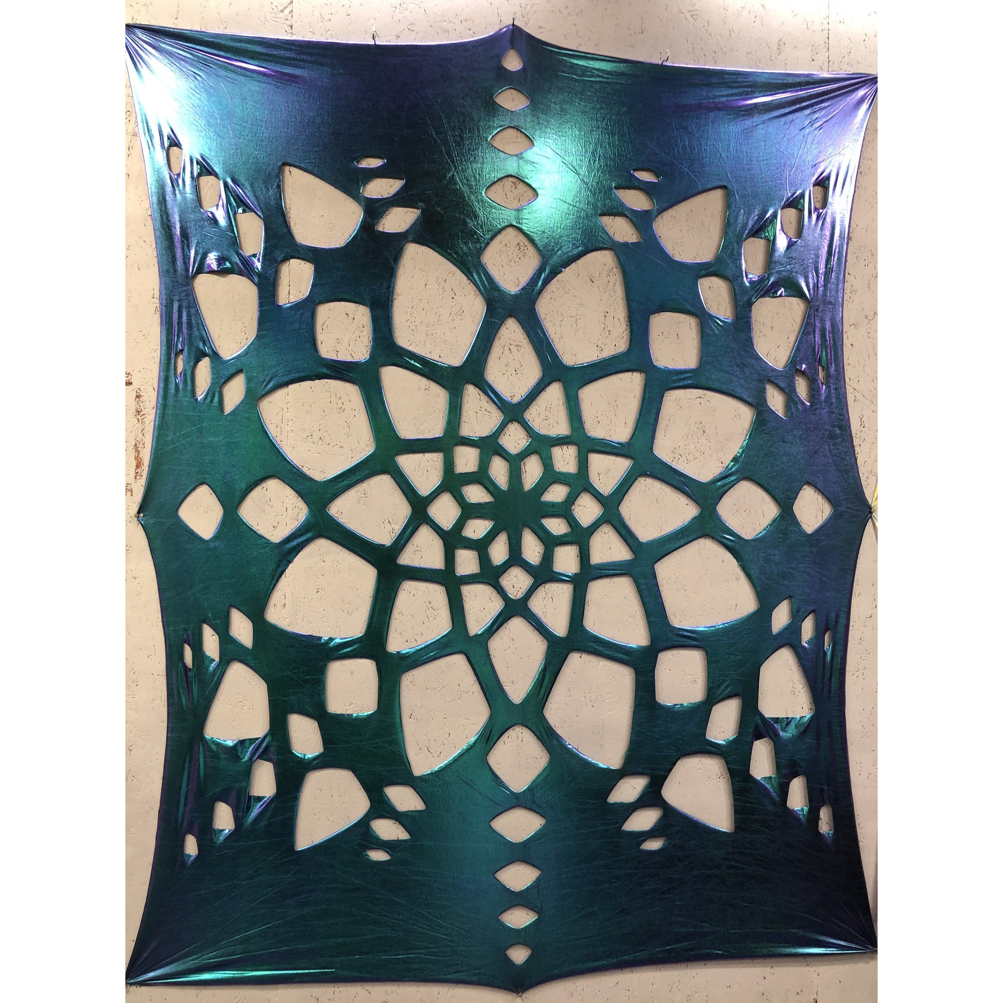 Cool Color Shift Metallic Mandala Tapestry Decoration